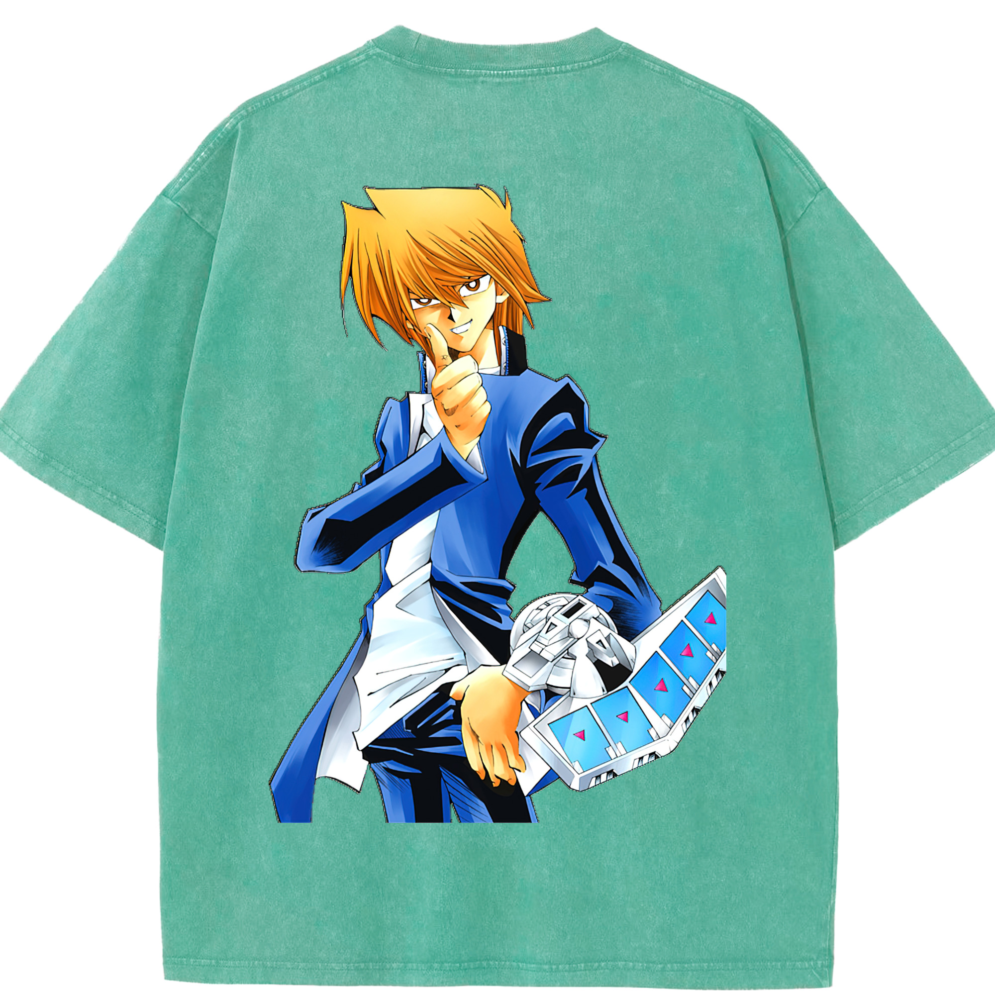 （画像用） 遊☆戯☆王 Yu-Gi-Oh! 綿100% ヴィンテージ風 半袖Tシャツ（背面プリント）